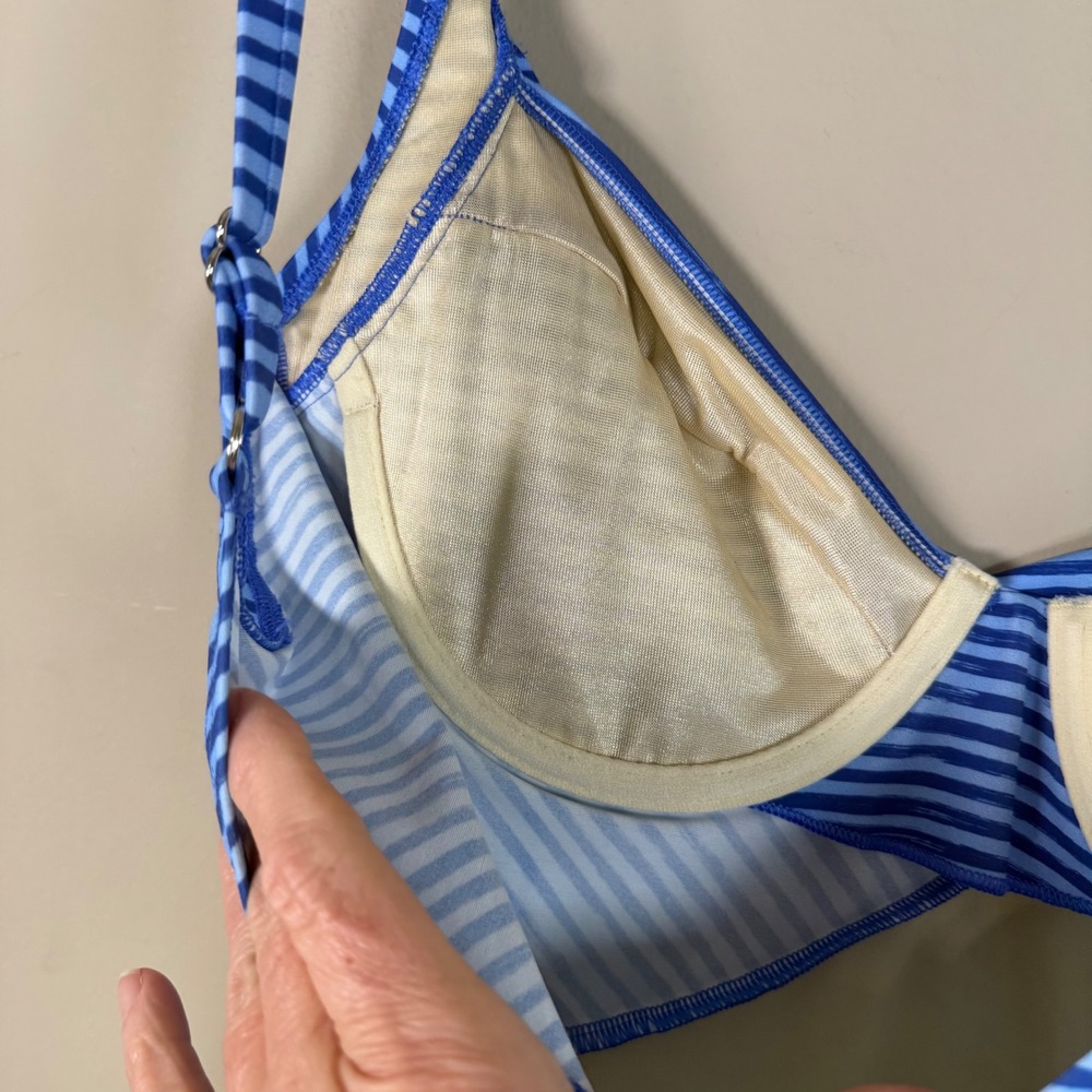 Miraclesuit X Talbots Sanibel One Piece- Painterly Stripe - Picture 8 of 12